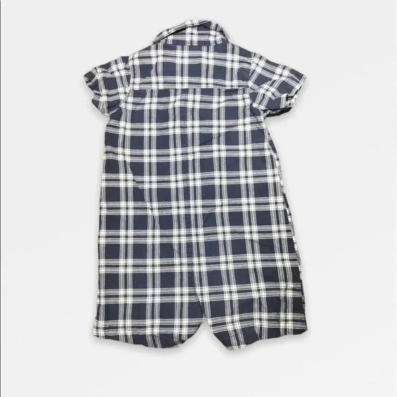 4/$20🥳 Navy Blue Short Sleeve  Romper - Picture 3 of 3